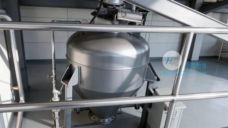 Solução de transporte pneumático de manitol em pó