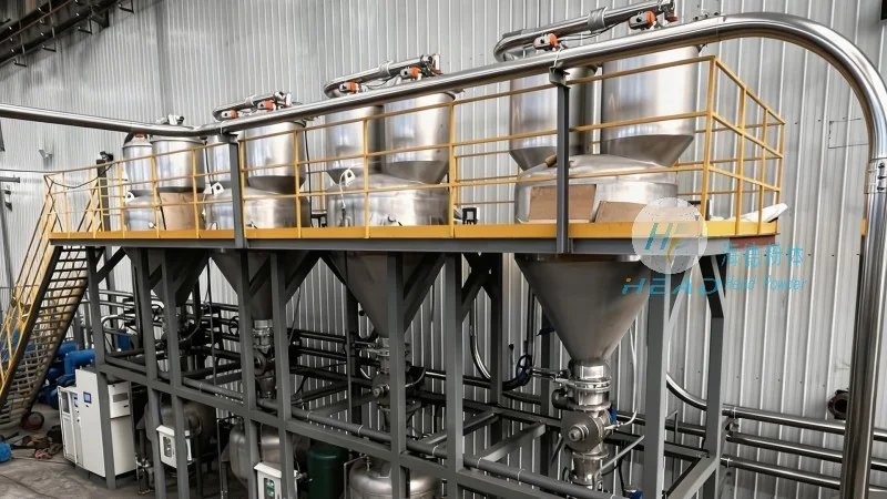 Solução de transporte pneumático de grânulos de EVA