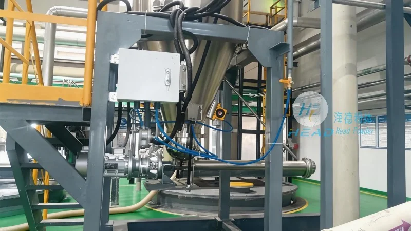 Sistema de Transporte Pneumático e Batchamento Automático para Pó de Óxido de Magnésio