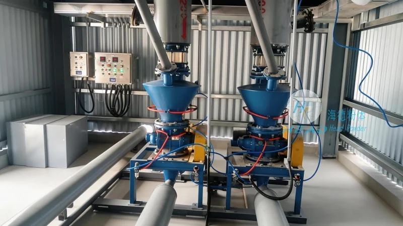 Solução de transporte pneumático de carbonato de cálcio moído